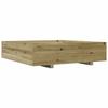 VidaXL Planter 100x100x26.5 Cm Impregnated Pine Wood, Outdoor Planter, Flower Box, Plant Box, Planter of 847322