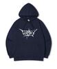 Doomsday Oversized Fleece-Lined Printed Hooded Sweatshirt