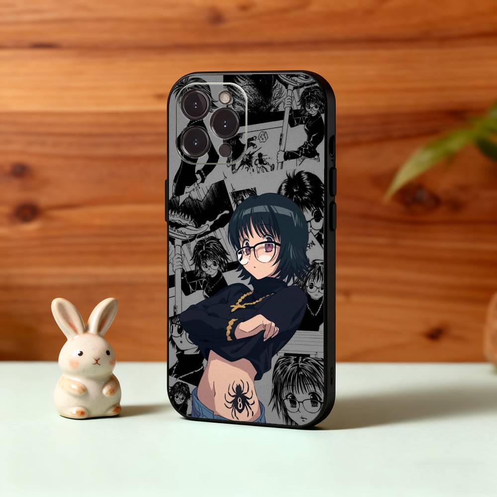 S-Shizuku H-Hunter M-Murasaki Phone Case For iPhone17,16,15,14,13,12Plus,Pro Max,XS,5G Soft Silicone Black Cover