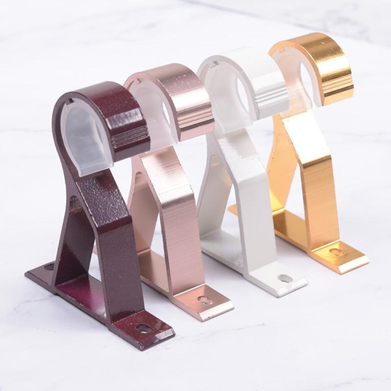 Aluminium Alloy Curtain Pole Bracket Metal Room Thickening Drapery Bracket for Home Office Dormitory Curtains