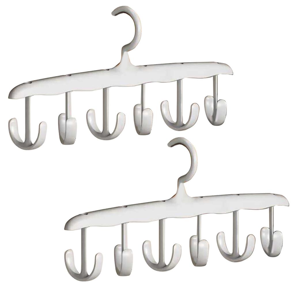 360 Degree Rotating Clothes Hanger With Waved Designs for Space Saving Home Dormitory Storage Organization