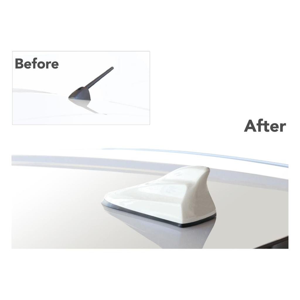 Dolphin Antenna Subaru Genuine Japanese Satin White Pearl High Sensitivity Antenna Beat-Sonic TYPE-4 FDX4S-37J Color, Finish, (37J), FM/AM