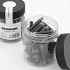 80Pcs 2.6mm Plastic Fountain Pen Refill Cartridges Standard Suit For School Office Work Leak Proof Design Easy Install