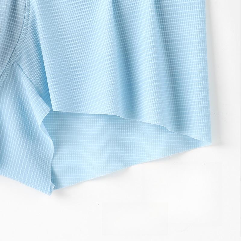 3pcs Men's Underwear Summer Thin Ice Silk Seamless Flat Corner Pants for Teenagers Loose and Breathable Square Corner Shorts Boxer Brief