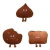 Bread Cookie Chestnut Plush Toy Cushion Stuffed Doll Throw Pillow Decoration