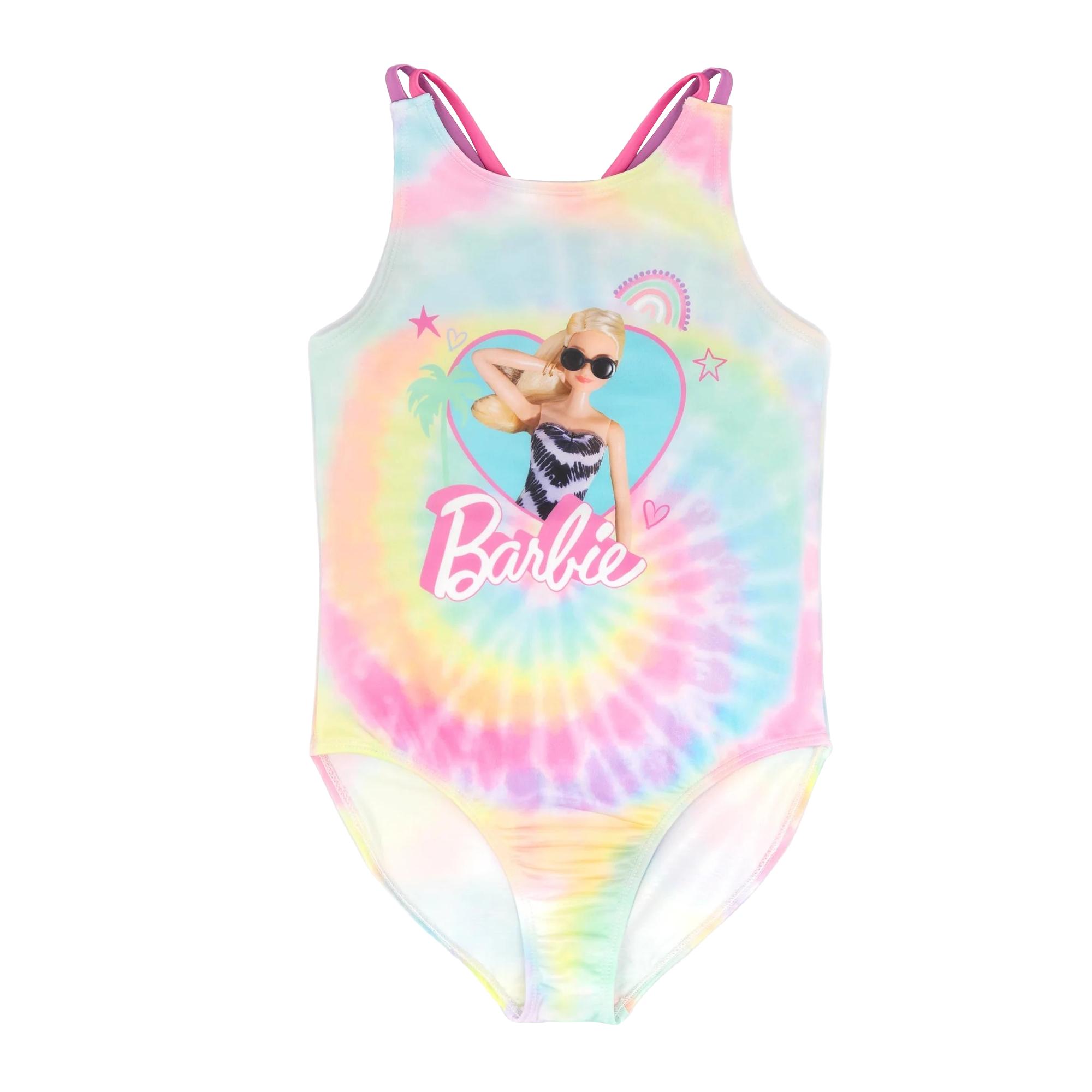 Barbie Tie Dye badpak uit één stuk 8-9 Years blauw/roze