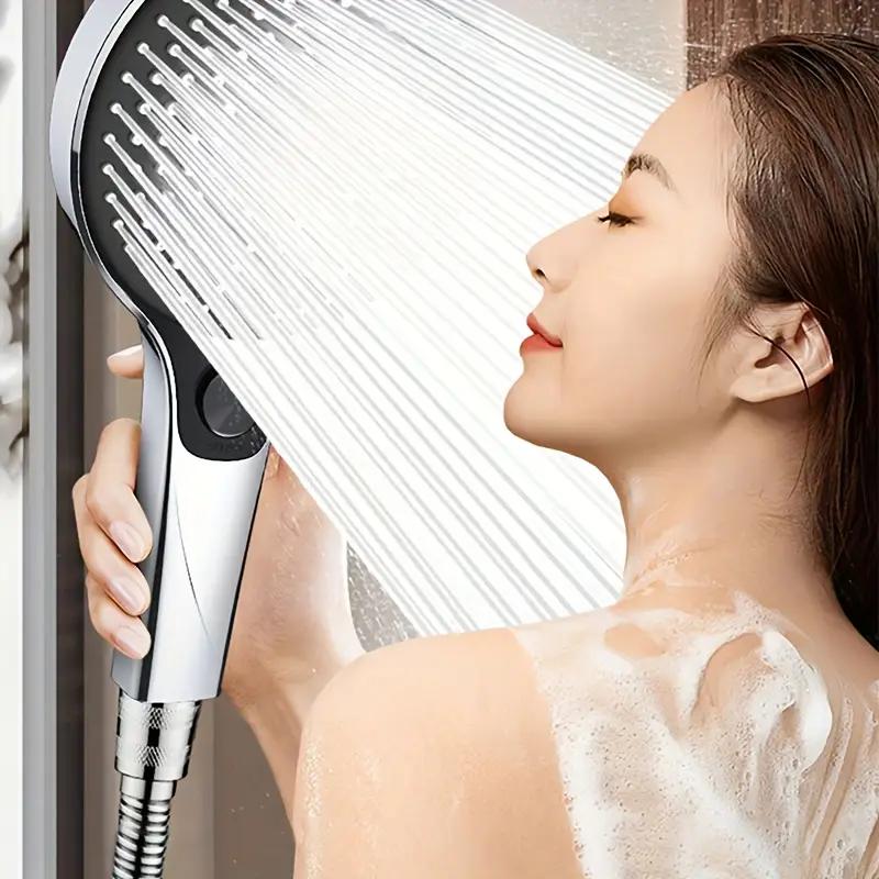 Three-speed High-pressure Shower Head With Large Panel Super Powerful Universal Bathroom Shower Head Combination Set