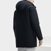 FILA Solid Color Mid-Length Casual Down Jacket Men Outerwear Legendary-Blue F11M341910FNV