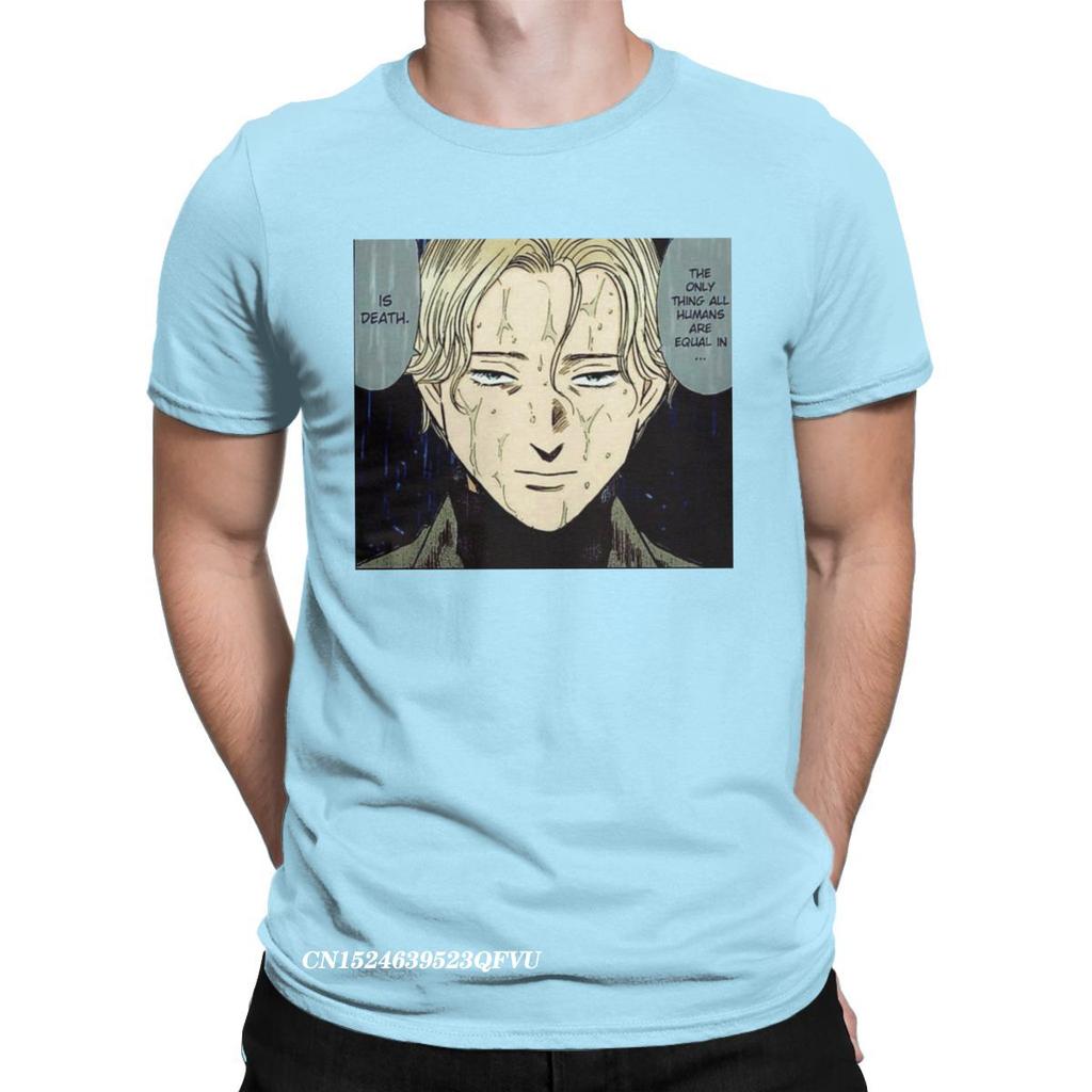 Monster Johann Naoki Urasawa T-Shirts For Men Cool Cotton Tees Round Collar Harajuku Tshirt New Arrival Clothing