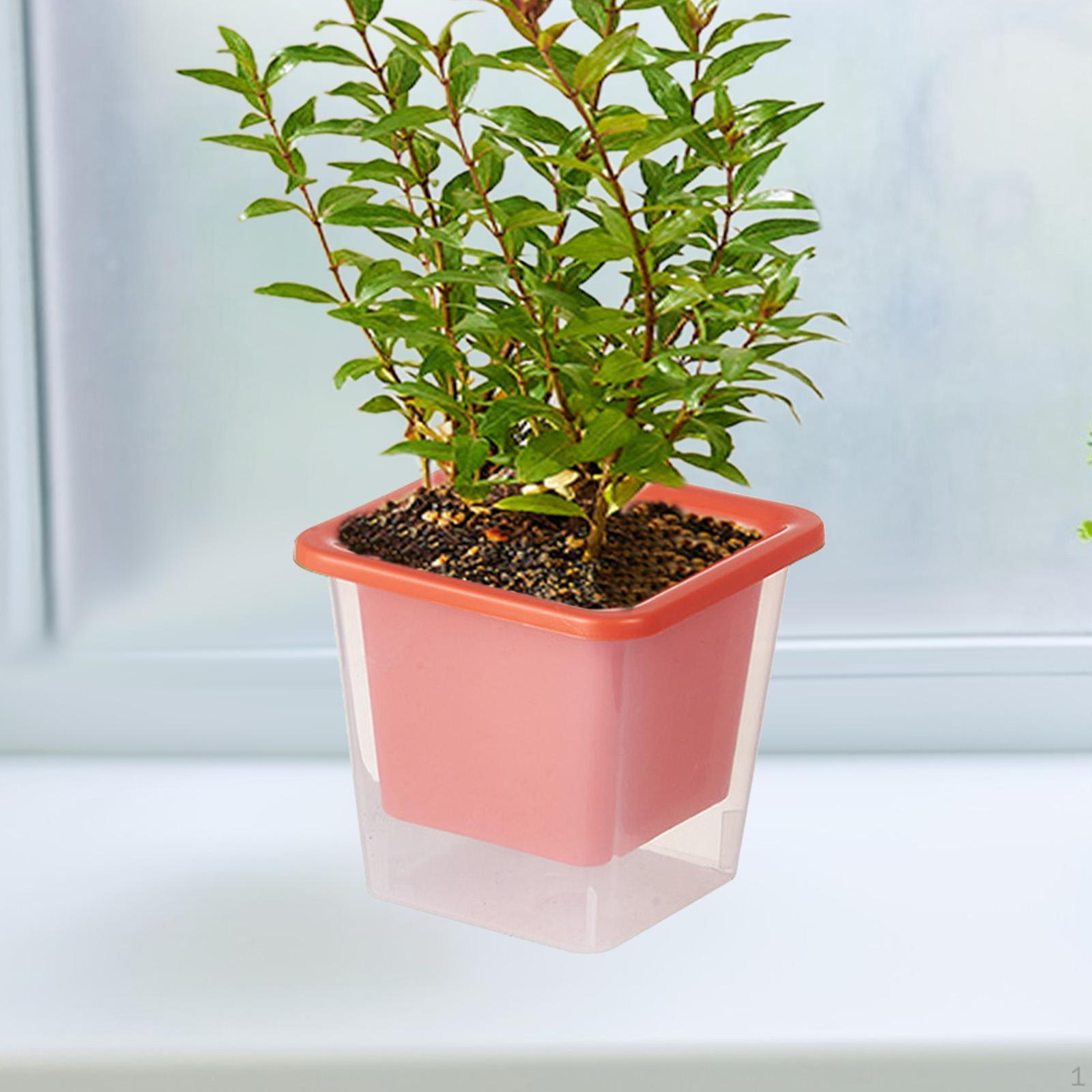 

Самополивающийся цветочный горшок контейнер декоративный простой для дома улицы ящик для растений для красный