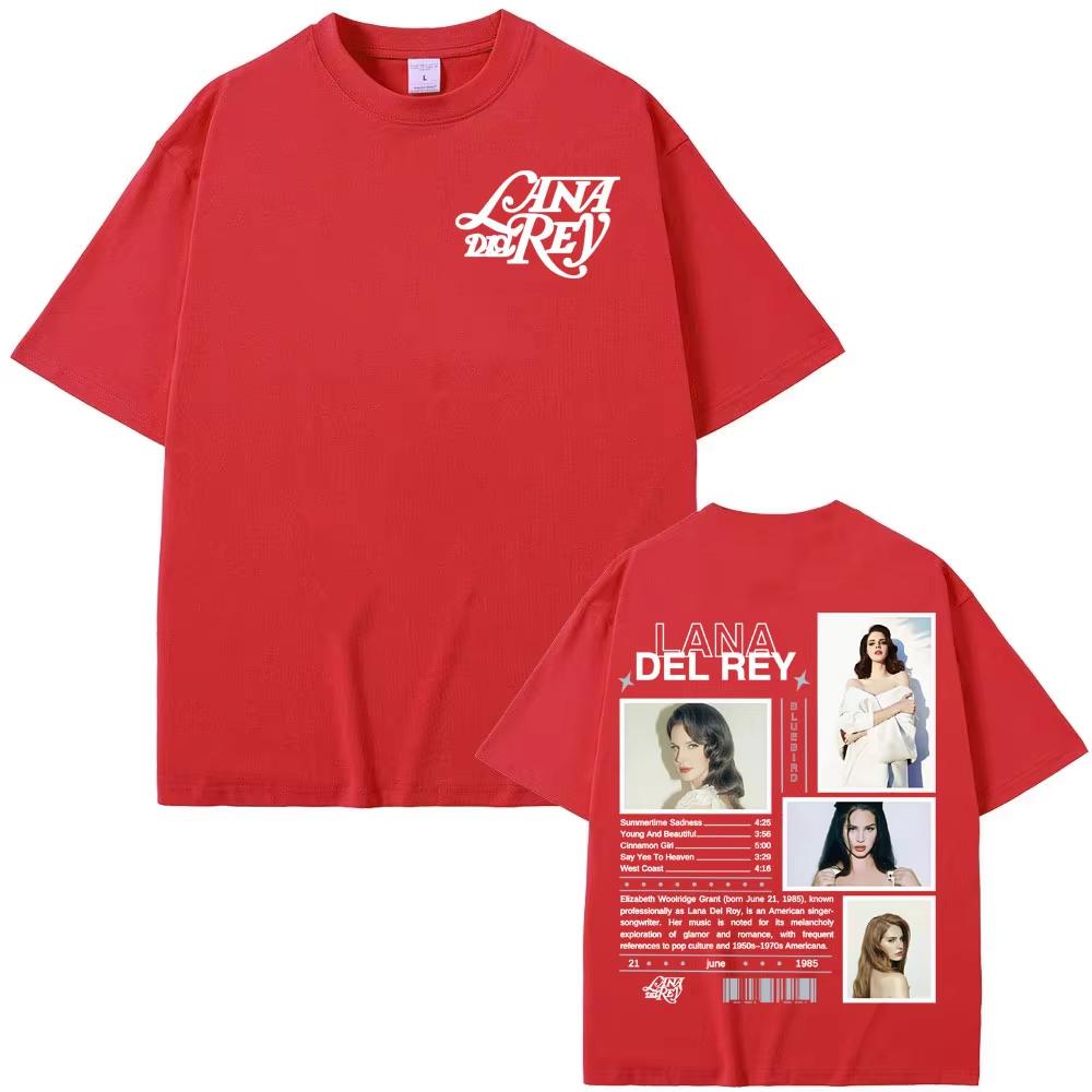 

Lana Del Rey Album Tour Merch T Shirt Men Women s Fashion Hipster High Street Casual Comfort Oversized T Shirt Tops 3XL