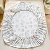 Bettbezug Hautfreundliches Bettlaken Home Elastische Spannbettlaken Bedruckter Matratzenschoner Roupa de Cama (Kein Kissenbezug)