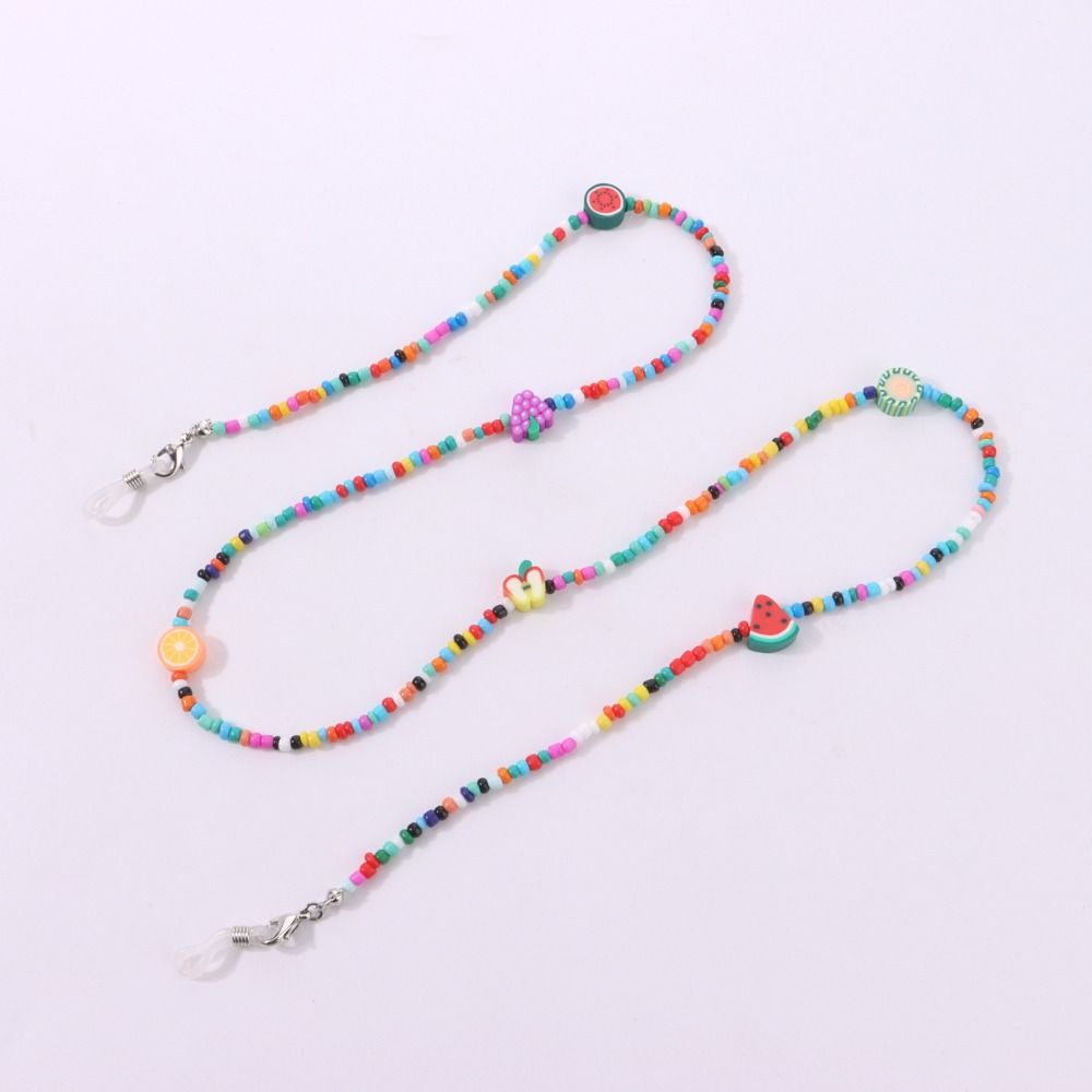 Bohemia Style Sunglasses Chains Colorful Eyeglass Lanyard Colorful Bead Glasses Chain Women