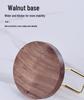 Walnut Wood Napkin Holder - Round & Square Solid Wood Stand for Dining Table