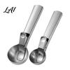 Sturdy Metal Scoop for Desserts Stainless Steel Ice Cream with Trigger Easy Release Hard Dough Scooper Professional Kitchen Utensil Yogurt