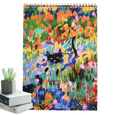 Cat Art Wandkalender 2024 Kalenderplaner von Januar bis Dezember Neuheit