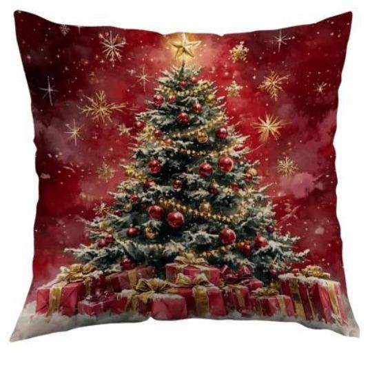 Christmas Polyester Cushion Sofa Decorative Cushion Cover
