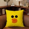 Cute Cartoon Art Duck Cushion Cover For Pillow Printing Sofa Decoration Home Car Room Coffee Shop Office Nordic Simplicity