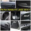 Carbon Fiber Door Handle Bowl / Door Stereo Speaker / Window Glass Lift Cover Trim For Honda FIT JAZZ 2014 -  Accessories