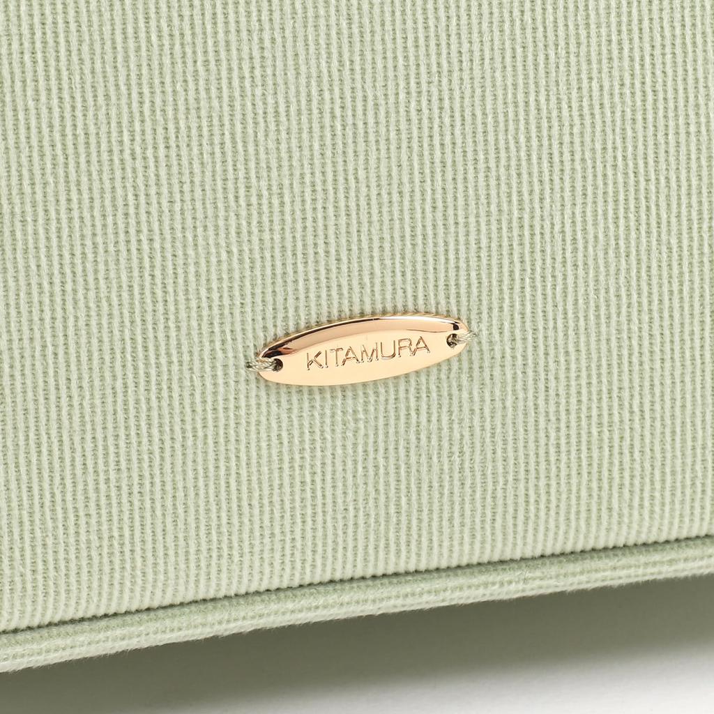 Kitamura Corduroy Small Semi-Shoulder Bag D-0499 Light Green [Green] 31311