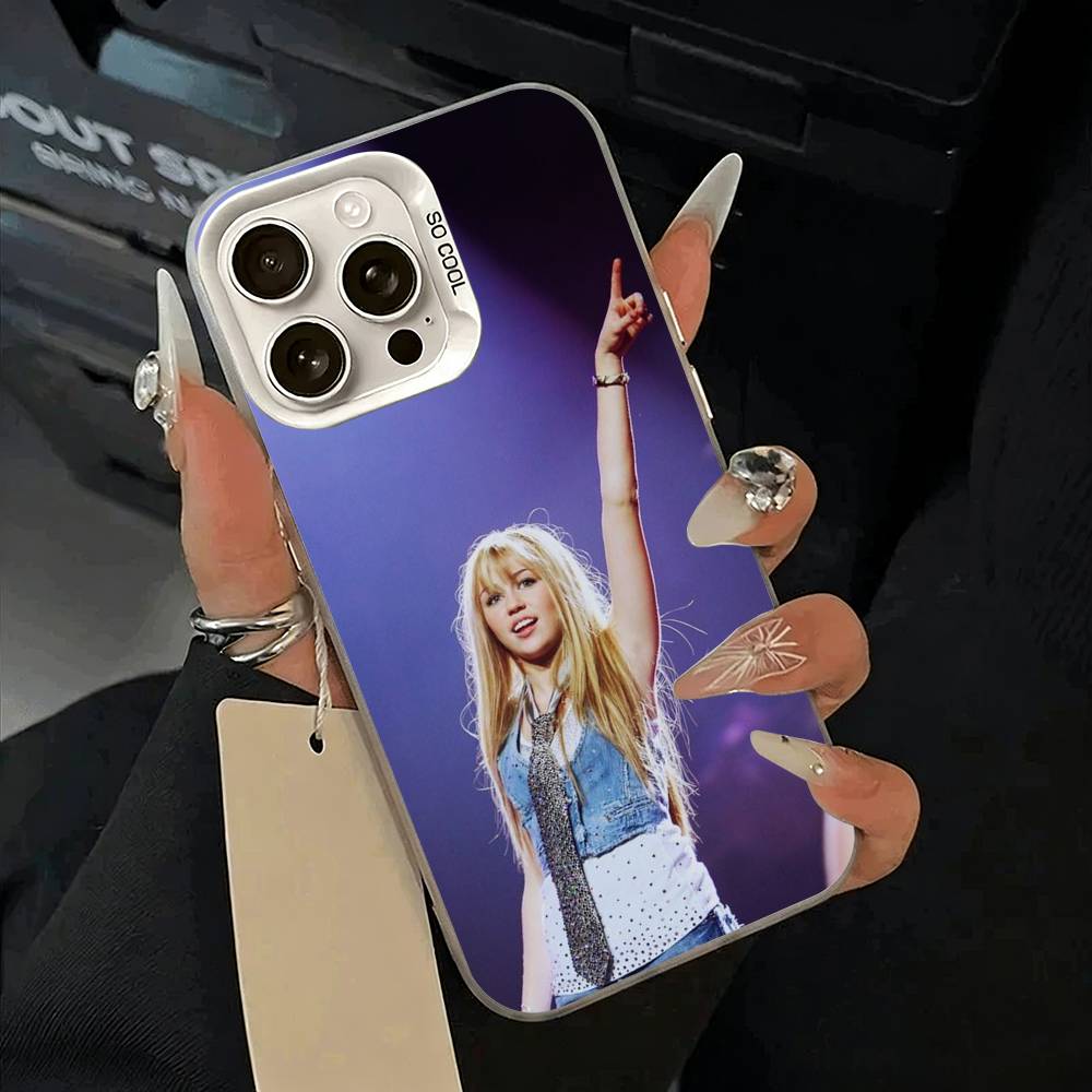 H-Hannah-M- Montana Phone Case For IPhone 17 Air 16 15 14 13 12 11 Pro Max White  Sliver  Hard Cover