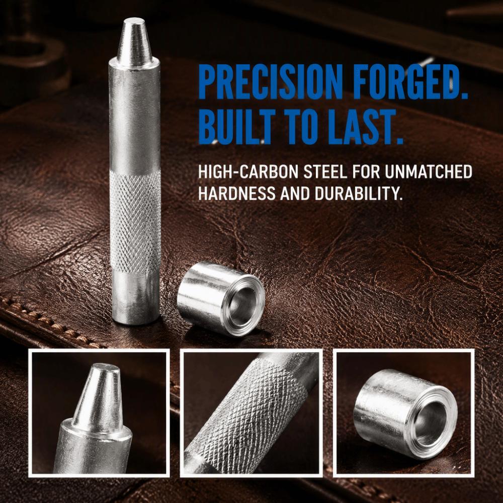 Silver Finish Eyelet Punch Die Tool Die Set Hollow Punch Tool Eyelet Hole Punch For Fabric