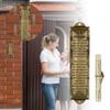 Mezuzah con pergamena, benedizione ebraica in inglese, scrittura Mezuzah in metallo resistente, targa decorativa per porta di casa, regali ebraici