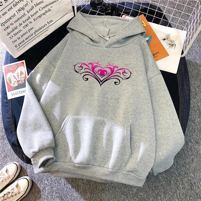 Womens Hoodies Hot Sales Casual Printing Sweatshirts Daily Sports Home Pullover Tops Outdoors Street Long Sleeves Woman Clothing