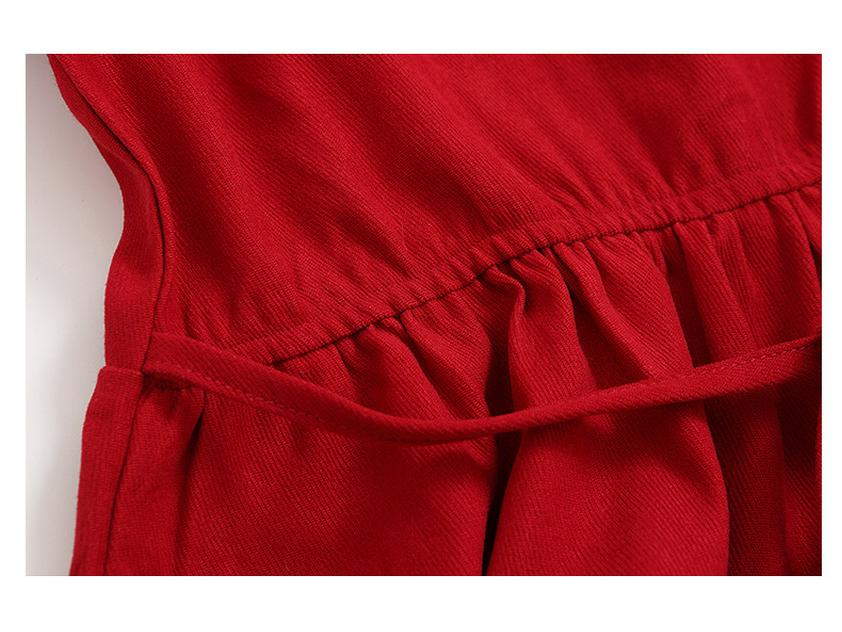 Autumn 2025 Girls' Princess Corduroy Dress - New Style for Autumn/Winter