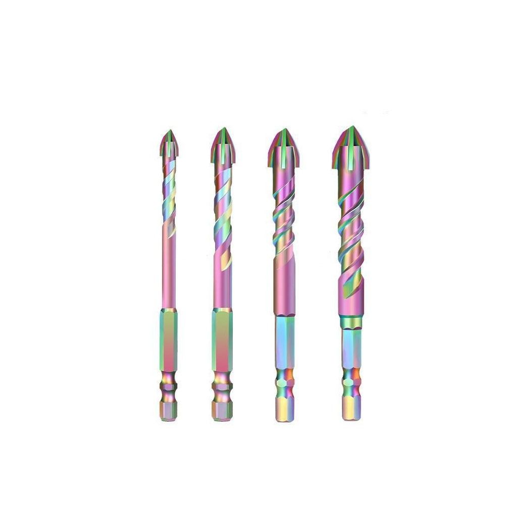 2PCS High Hardness Eccentric Drill Zinc Zinc Alloy Tile Hole Drilling Bit Concrete Drill Bit  Glass Marble