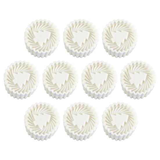 Reusable Christmas Baking Supplies Tree Cookie Mold, 2-in-1 Double-Sided Biscuit Press for DIY Compact Kitchen Utensils And Mooncakes, Pastry