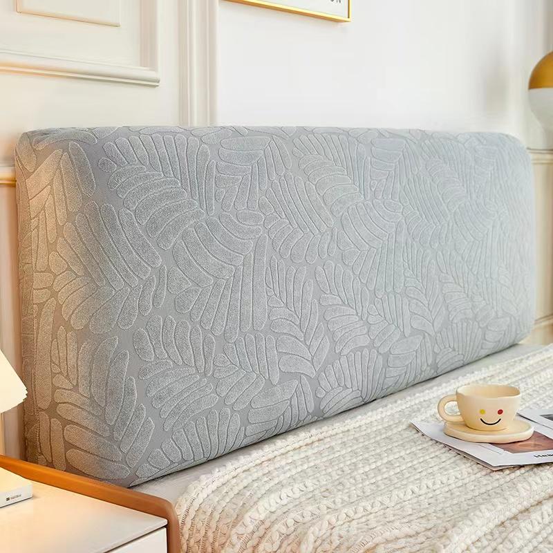 Copritestata Letto Imbottito Beige - Fodera Elastica Universale Per Testiere, Antipolvere - Foto 3