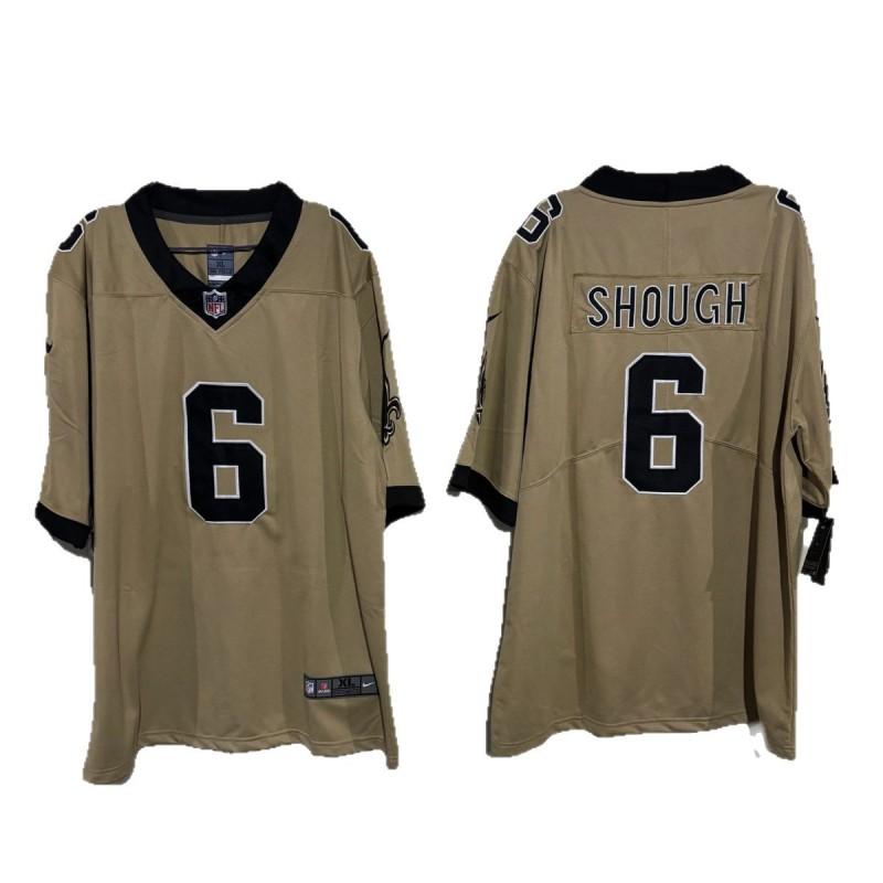 2026 NFL St. Saints 6 Shough Maglia da Calcio Ricamata Uomo Donna
