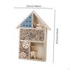 Bee House Nesting Box Butterfly for Yard Fence Outdoor Backyard