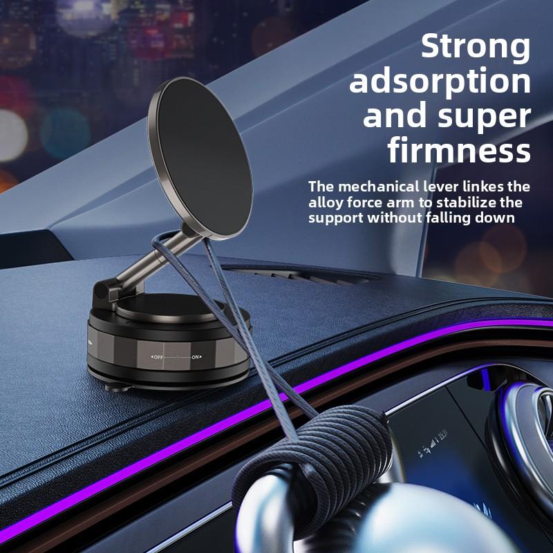 Vacuum Adsorption Magnetic Car Mobile Phone Holder Rotating Folding Suction Cup Car Navigation Mobile Phone Holder
