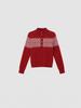 2026 Fair Isle Design Women's Wool Pullover - Skin-friendly, Warm Half-high Neck for Spring & Autumn