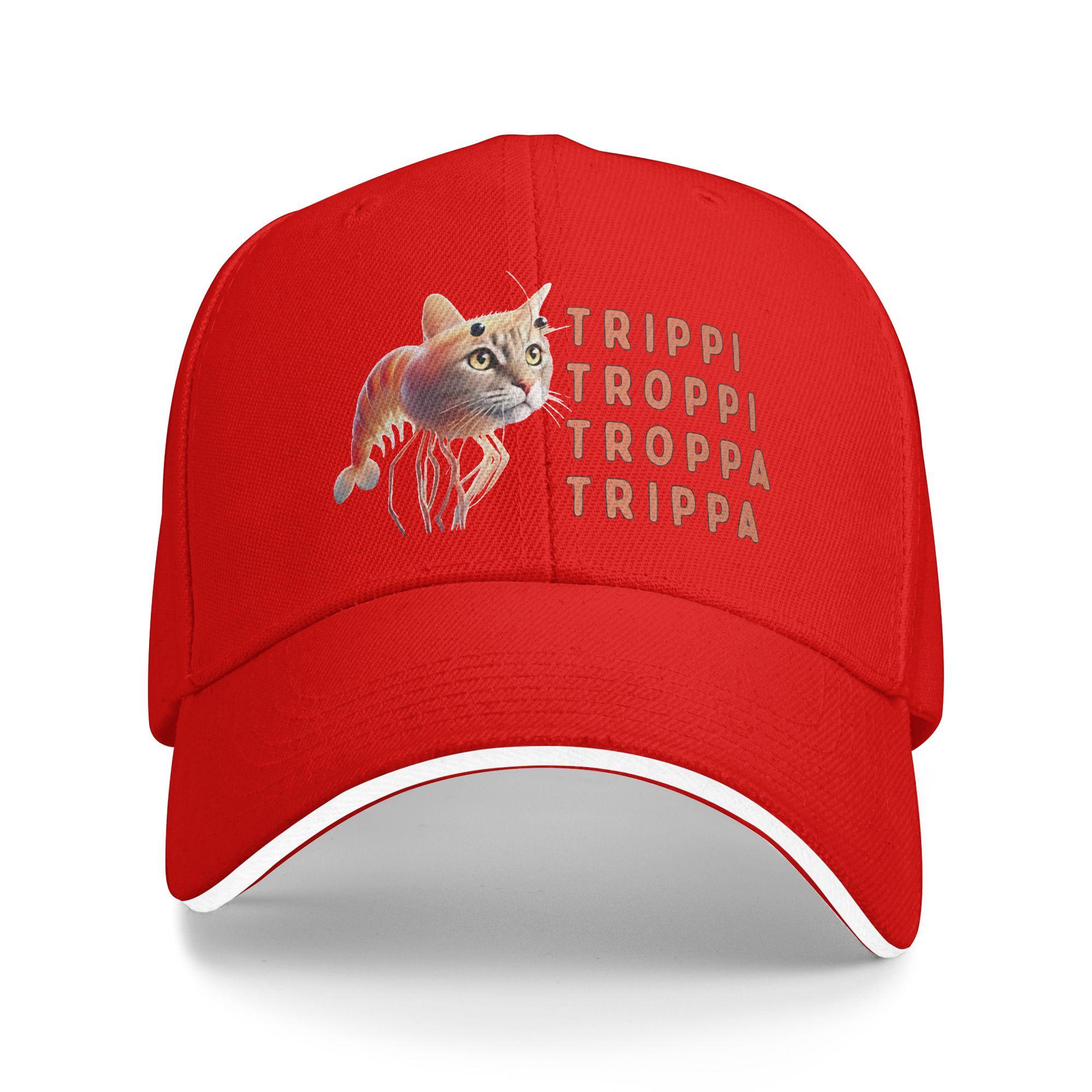 

Кепка бейсболка Trippi Troppi Кот Уличный стиль Хип-хоп Кепки Летние Для пары Женские K-pop Рок Бейсболки One Size