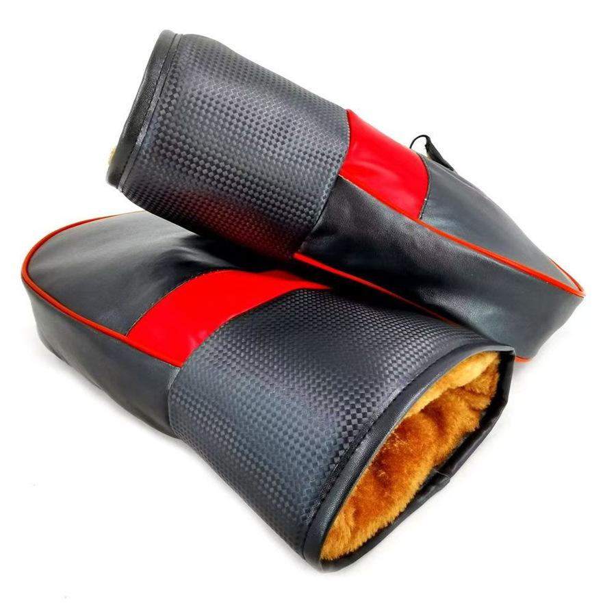 Thick Warm Windproof Motorcycle Handlebar Covers for Winter Riding Protection