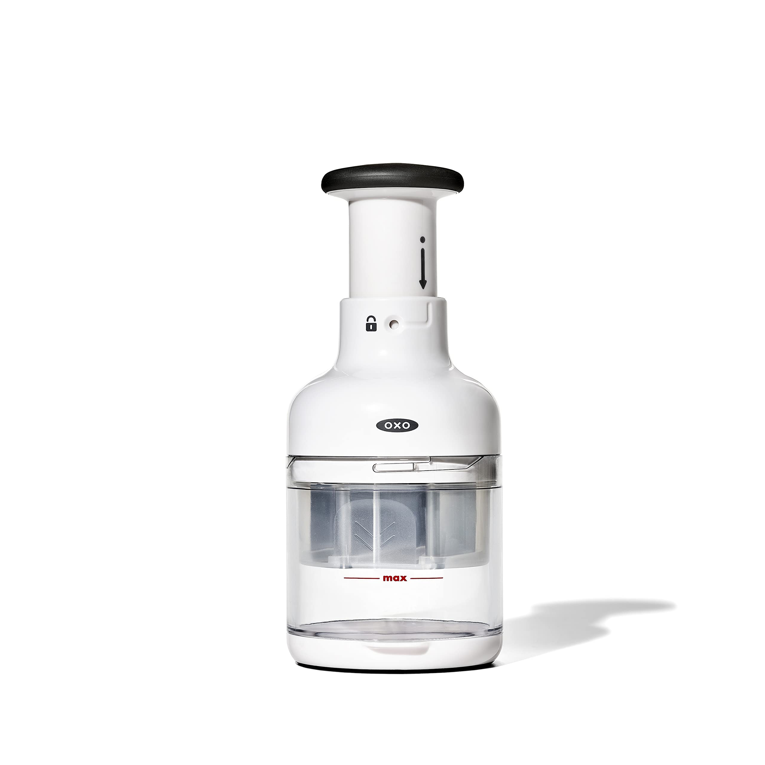 

OXO съемный для легкой установки температуры, безопасный для посудомоечной машины, Измельчитель/Кухонный измельчитель, Управление одной рукой, очистка, (только низкий). белый