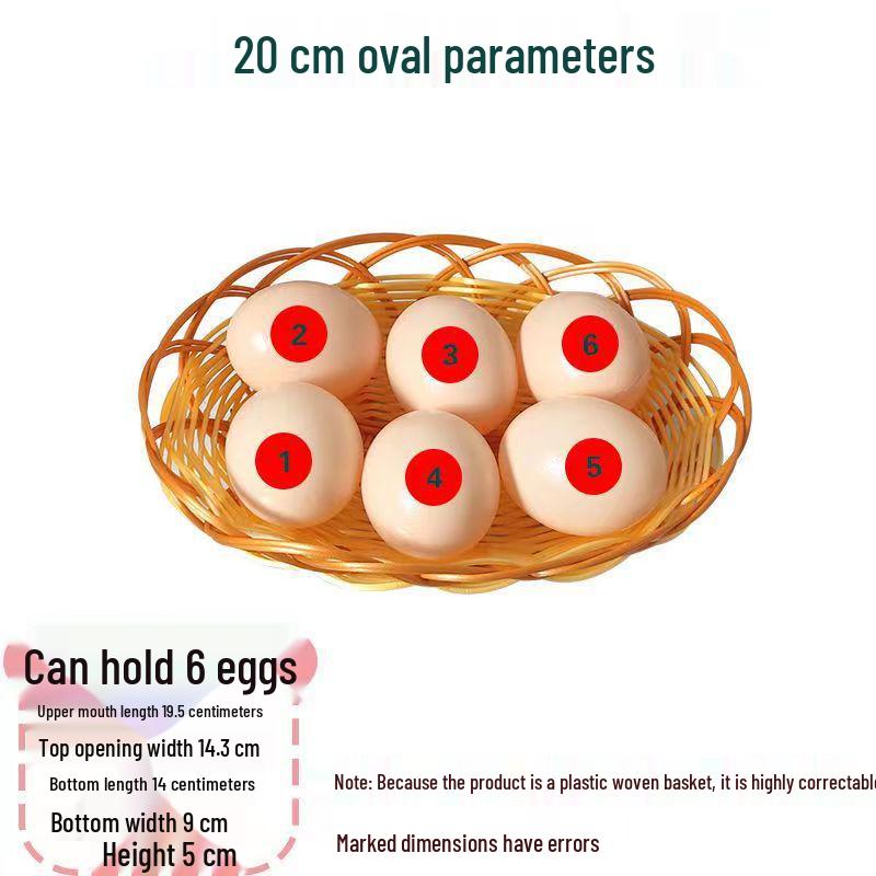 Fruit Display Basket: Rattan-Style Plastic Woven Tray for Supermarket, KTV Snacks, and Desserts