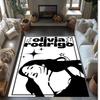 Soft Crystal Velvet Floor Rug,Olivia Rodrigo Anti Slip Decorative Carpet, Plush Area Mat For Indoor Home Decoration