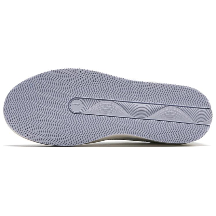 Anta Non-Slip Wear-Resistant Low-Top Skate Shoes Women Sneakers White Purple Blue 922428007-2