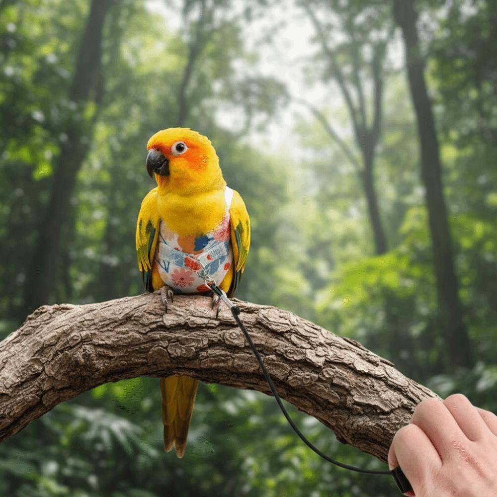 Adjustable Bird Flight Suits Anti Pinch Design Bird Traction Rope Bird Training