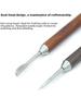 Professional Coffee Latte Art Needle with Pear Wood Handle 304 Stainless Steel Food Grade Hook Flower Coffee Making Tool
