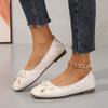 Fashion 2025 High Quality Hot Sale Women's Flats Outdoor Bow Tie Slip On Soft Bottom Sewing Flats Plus Size Casual Daily Walking Shoes