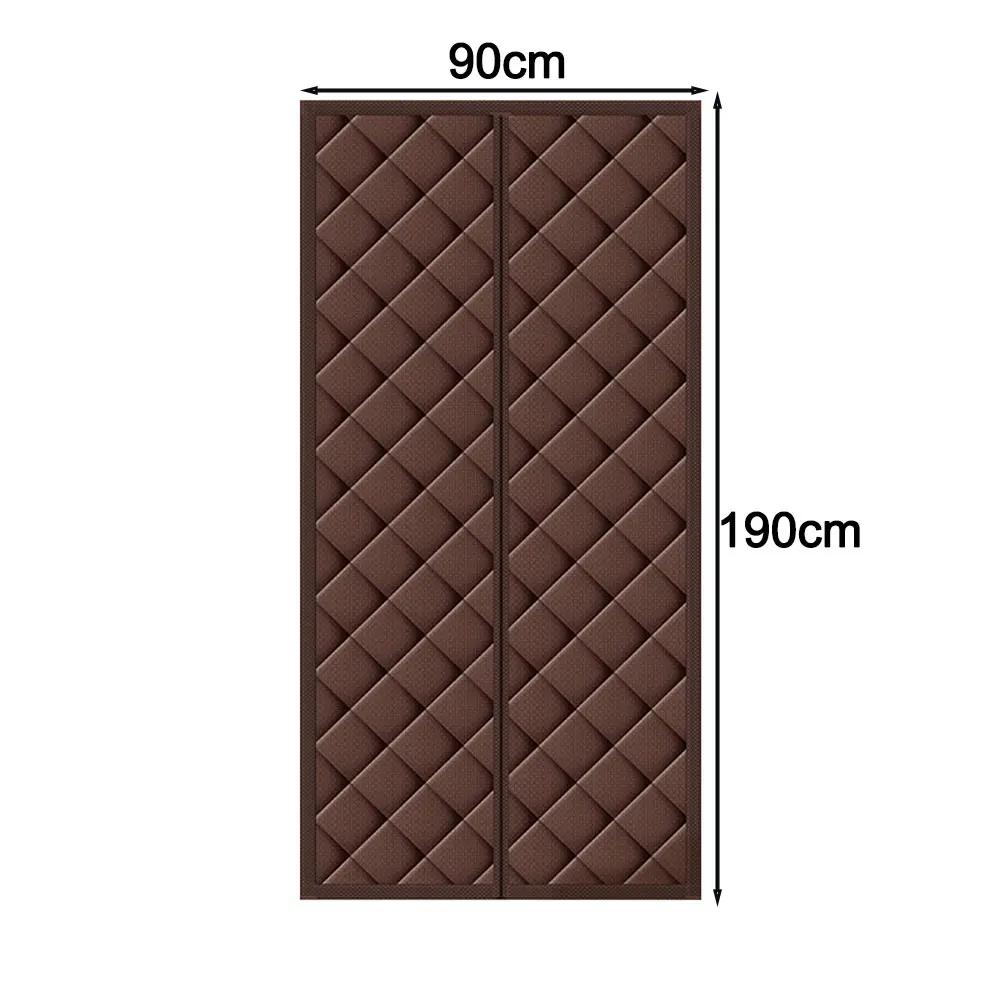 1 шт. Ветрозащитная хлопковая штора Зимняя дверная штора Магнитная изоляция Ветрозащитная и теплоизолирующая 90*190 см, 90*200 см, 90*210 см