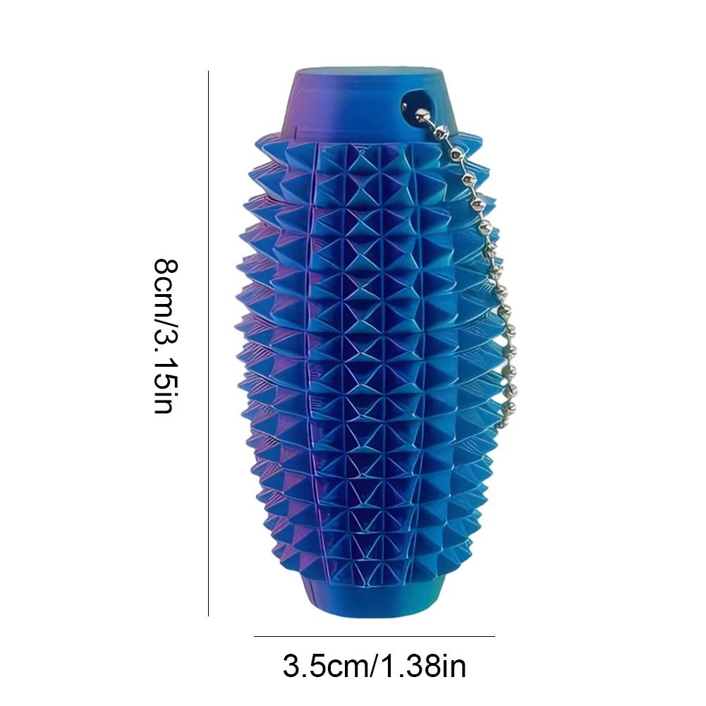 3D Printed Little Spiky Sensory Roller Toys Stress Relief Spiky Stim Tactile Keychain Mini Grippie Fidget Toys Keychain Pendant