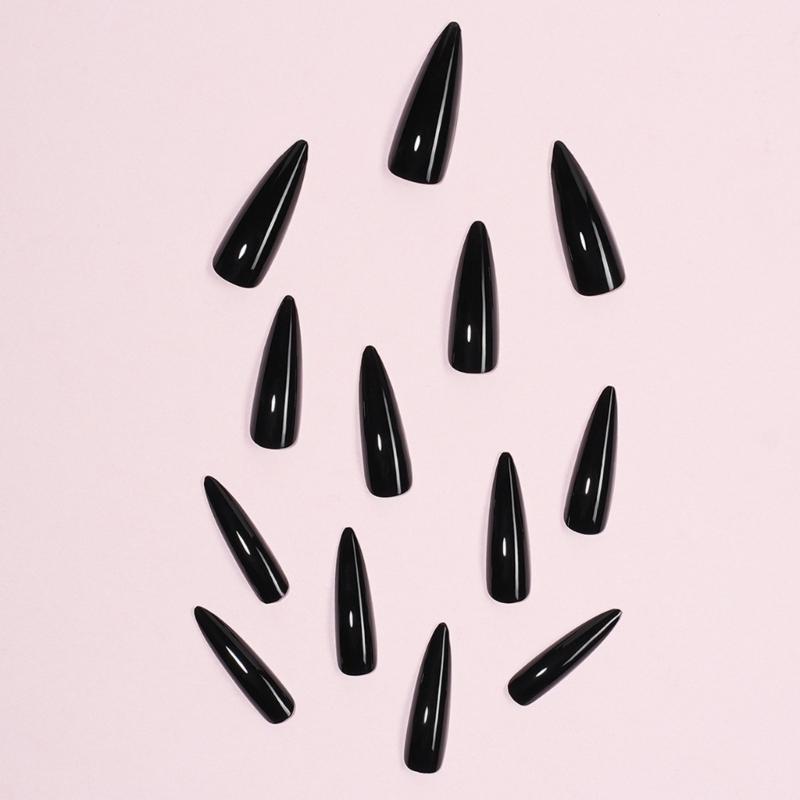 Long Almond Fake Nail Press On Style Non Toxic ABS Material Nail Extensions for Everyday Comfort and Style