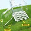 New Clear Bird Carrier Cage PET Secure Closure Transport Case Ventilated Lightweight Outdoor Bird Cage Pet Supplies
