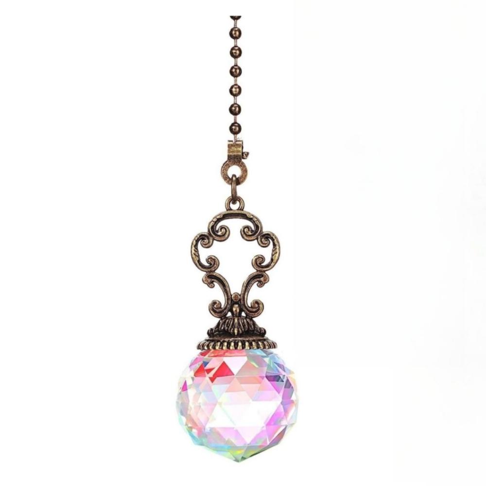 

1/2/3/4 шт. хрустальный призматический шар винтажный подвесной шар удлинитель светильник цепочка удлинитель украшение для ванной туалет потолочный светильник вентилятор настольная лампа 1pc